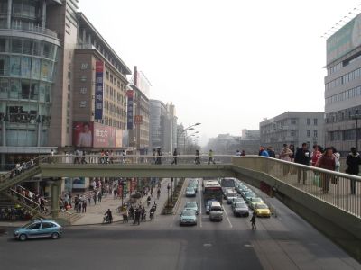 Hauptstraße in Hangzhou China